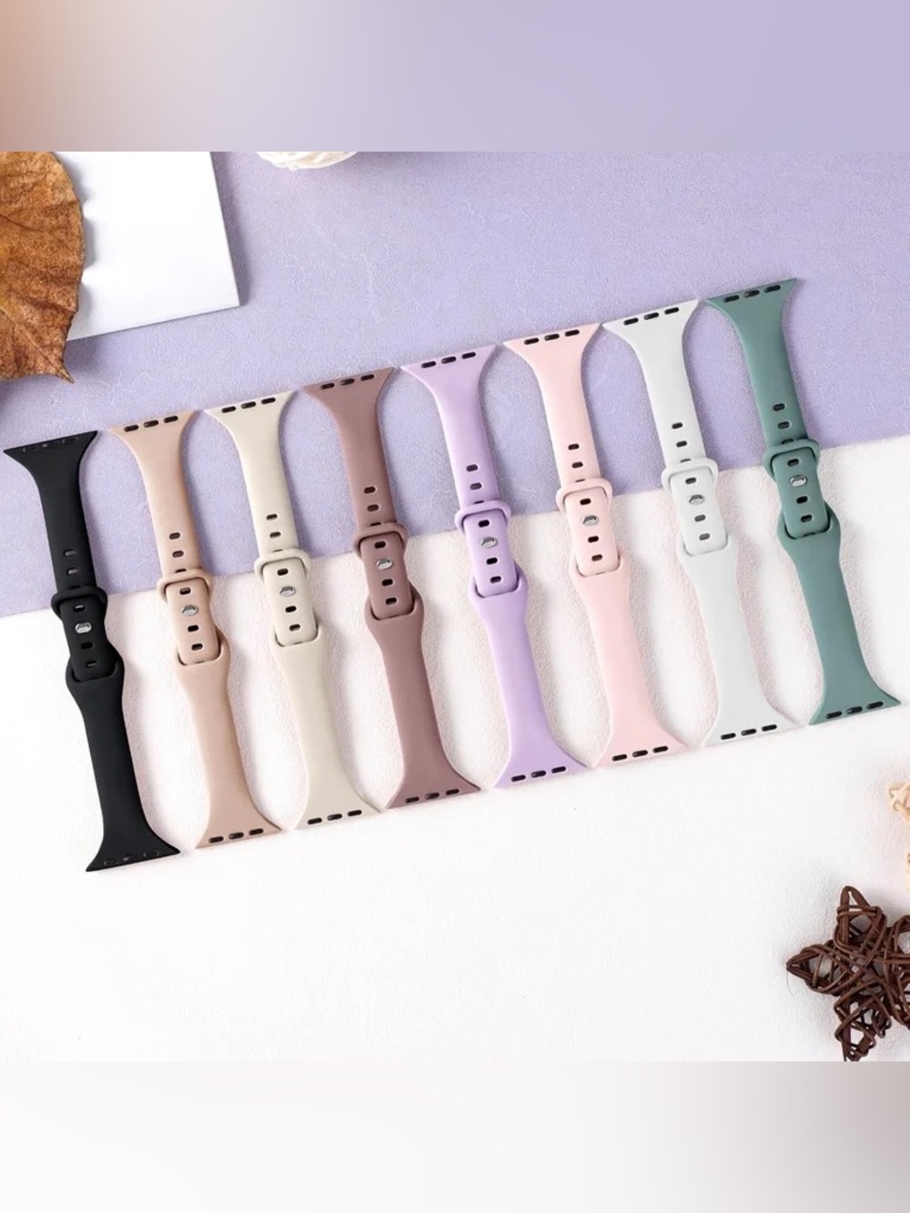Silicone Watch Bands - Soft Pastel Mix - Apple Watch 38mm 40mm 41mm 42mm 45mm….